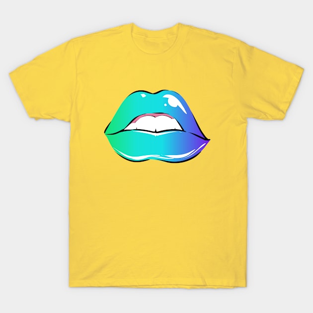 Pop art lips T-Shirt by PallKris